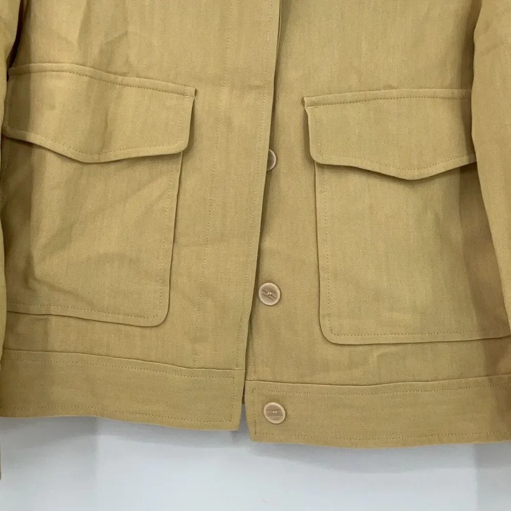 Zara beige button